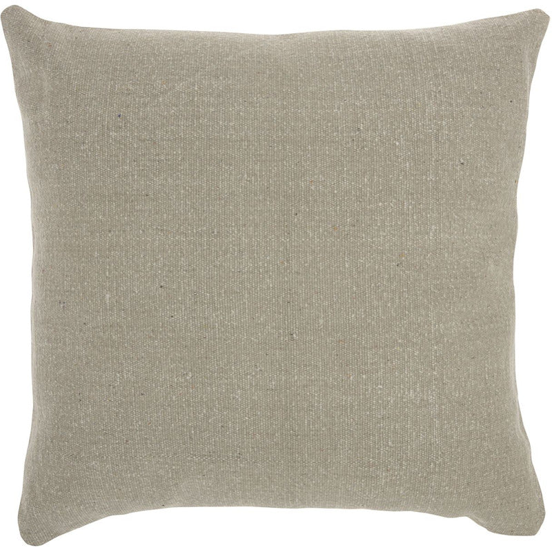 Nourison Stonewash Solid Gray Throw Pillow_0