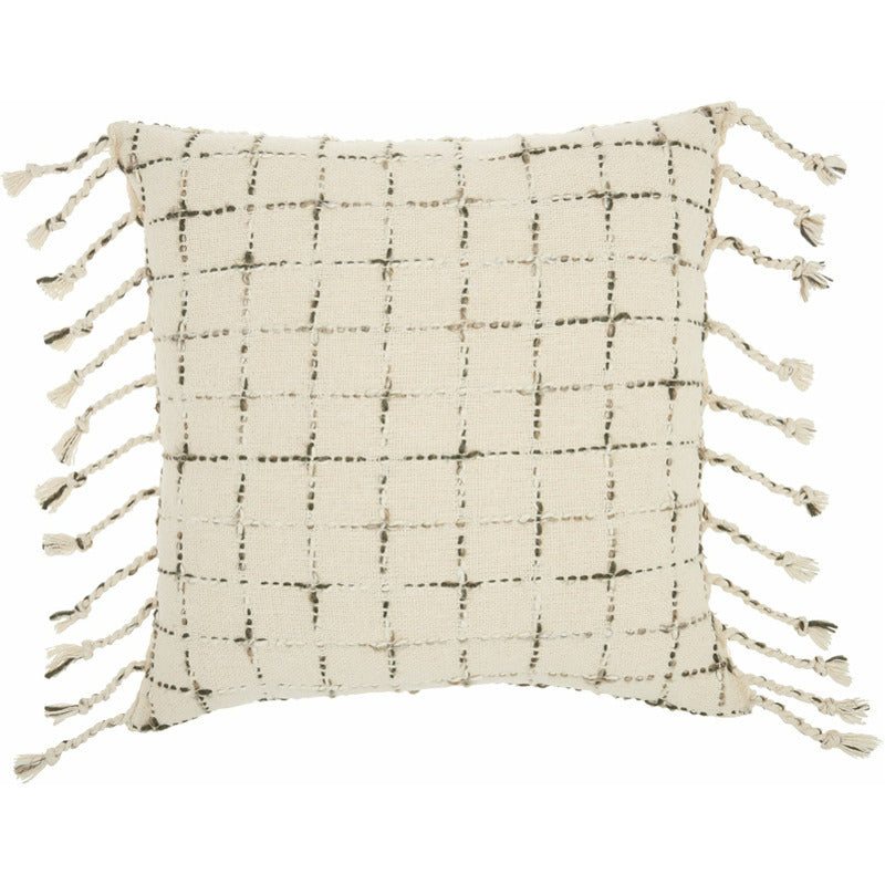 Mina Victory Woven Grid Throw Pillow_0