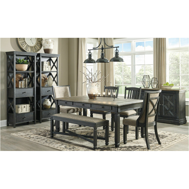 Vail 6-pc. Dining Set w/ Bench and Upholstered Chairs_0