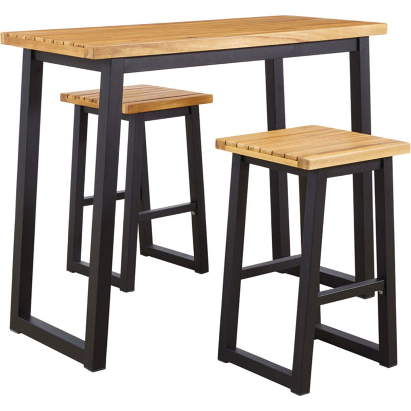 Town Wood 3-pc. Outdoor Counter Table Set_0