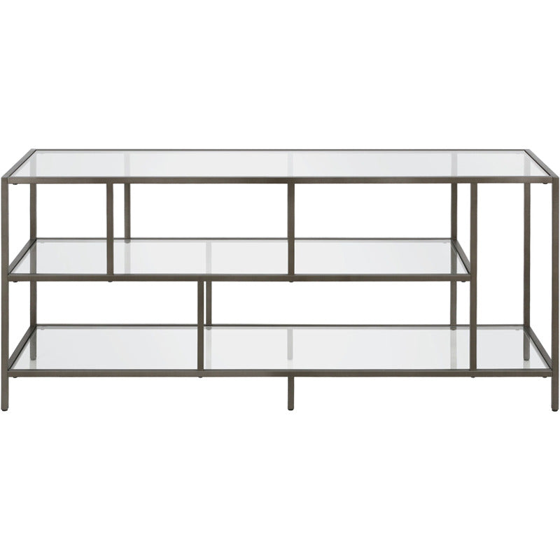 Zinnia TV Stand with Glass Shelves_0