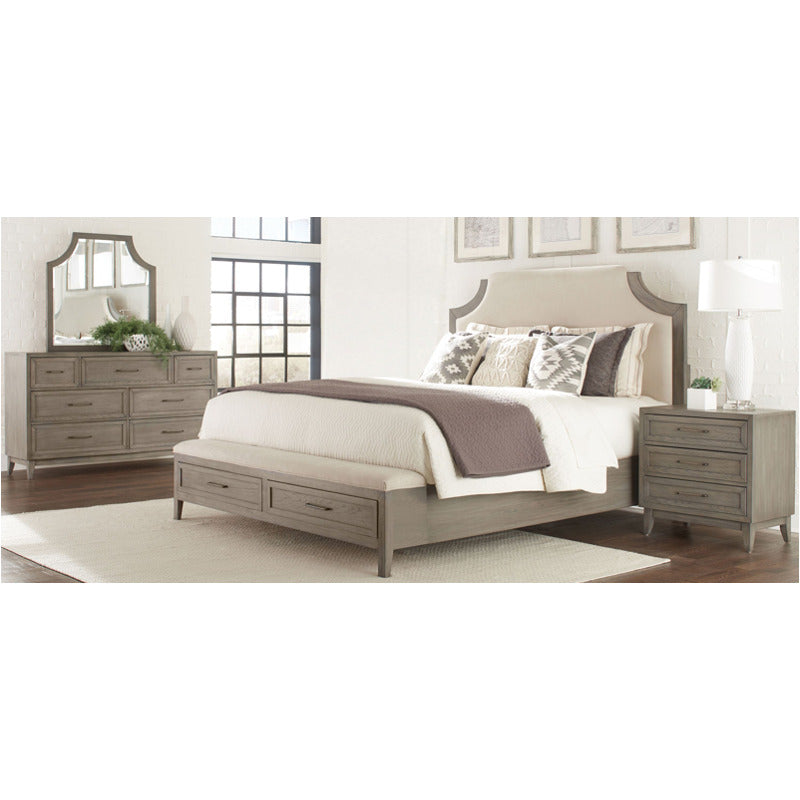 Vogue 4-pc. Upholstered Storage Bedroom Set with 3-Drawer Nightstand_0