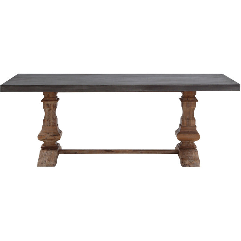 Thurston Concrete and Solid Wood Dining Table_0