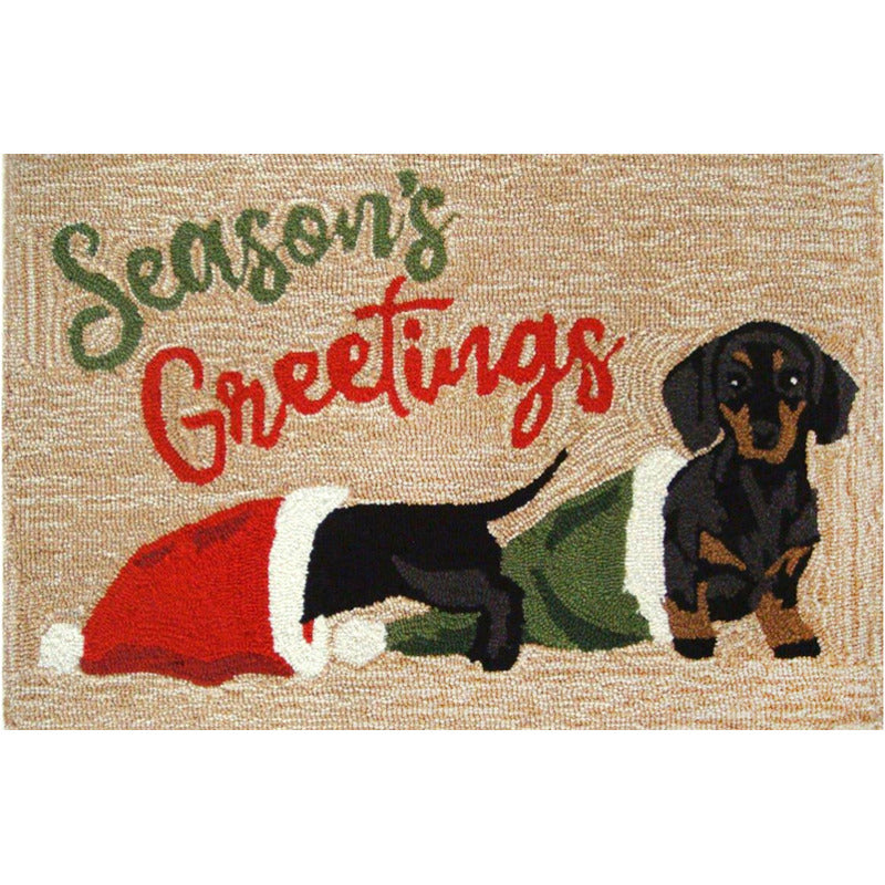 Liora Manne Dachshund Greetings Front Porch Rug_0