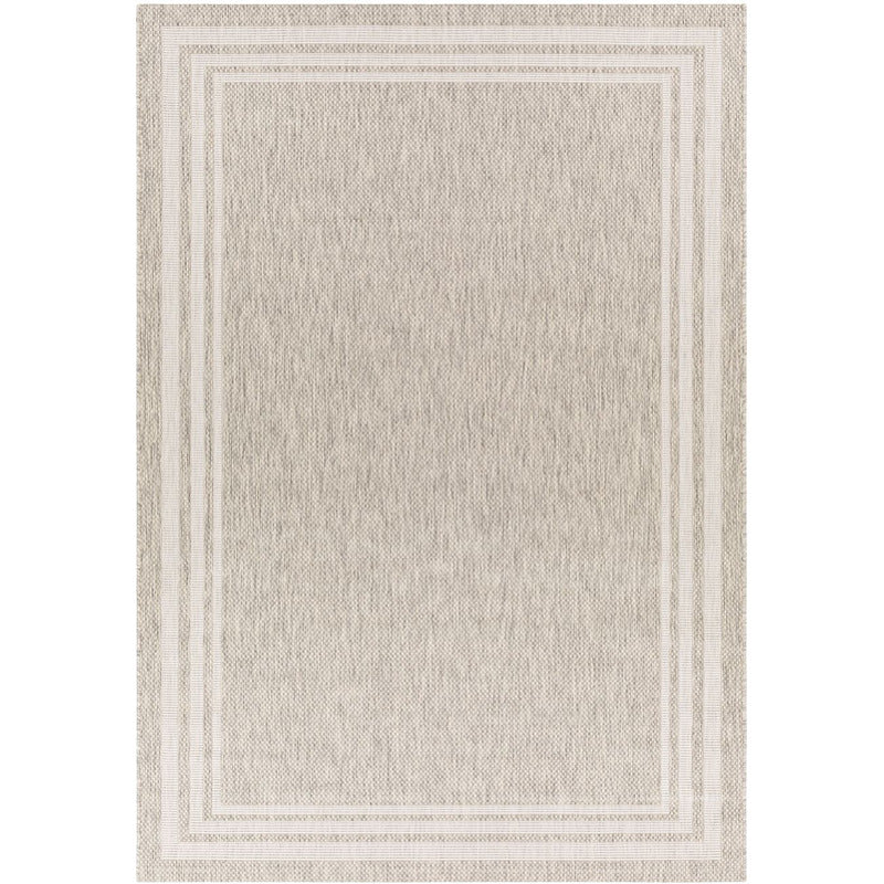 Eagean Bordered Indoor/Outdoor Area Rug Oval_0