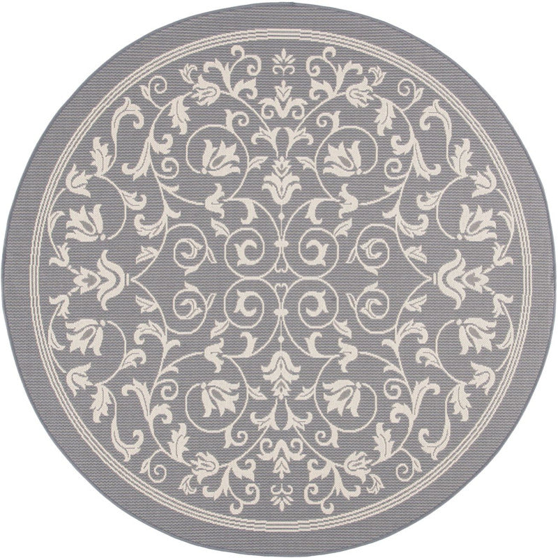 Courtyard Vines Indoor/Outdoor Area Rug Round_0