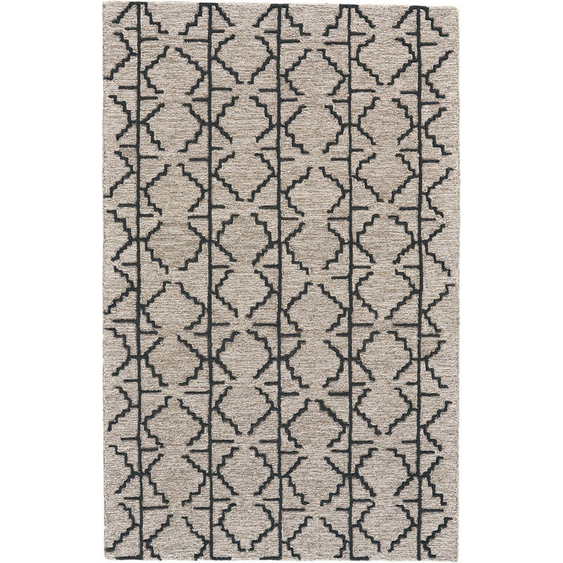 Enzo Minimalist Diamond Wool Area Rug_0