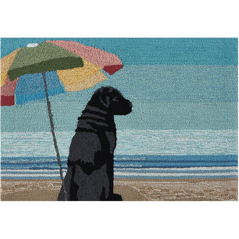 Liora Manne Parasol And Pup Front Porch Rug_0