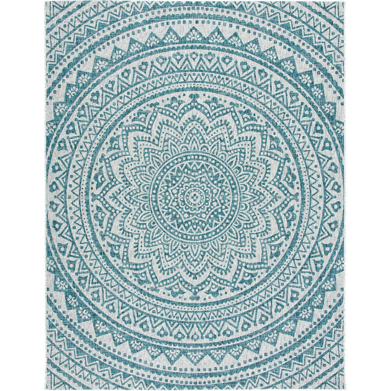 Courtyard Mandala Indoor/Outdoor Area Rug_0