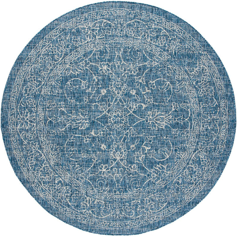 Courtyard Pacific Indoor/Outdoor Area Rug Round_0