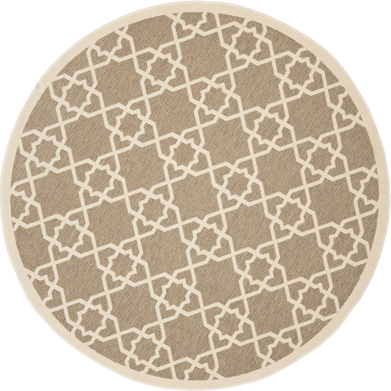 Courtyard Diamond Indoor/Outdoor Area Rug Round_0