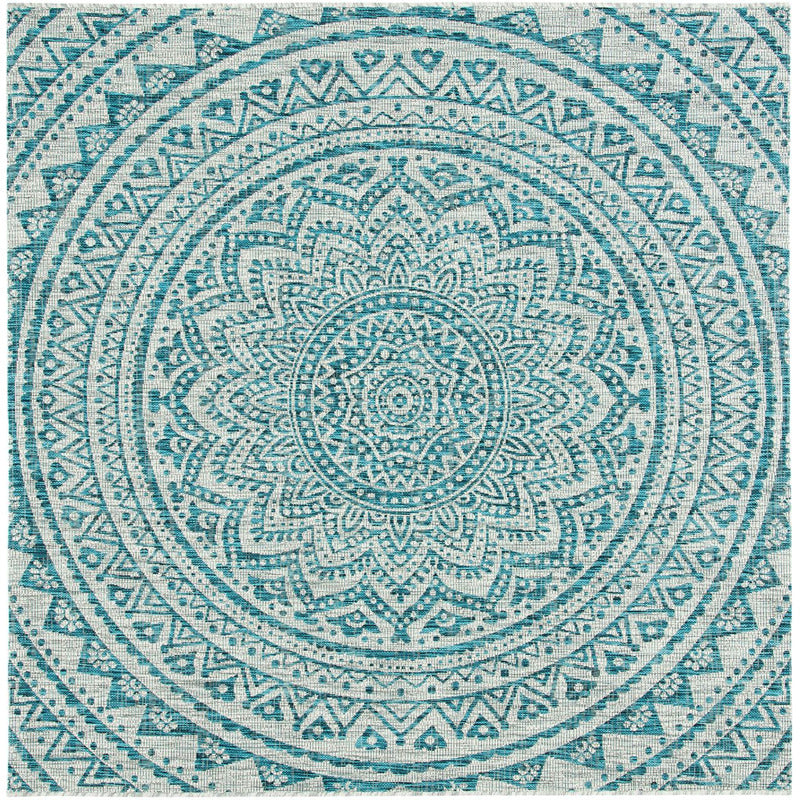 Courtyard Mandala Indoor/Outdoor Area Rug_0