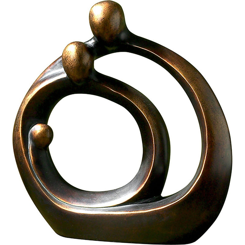 Family Circles Bronze Figurine_0