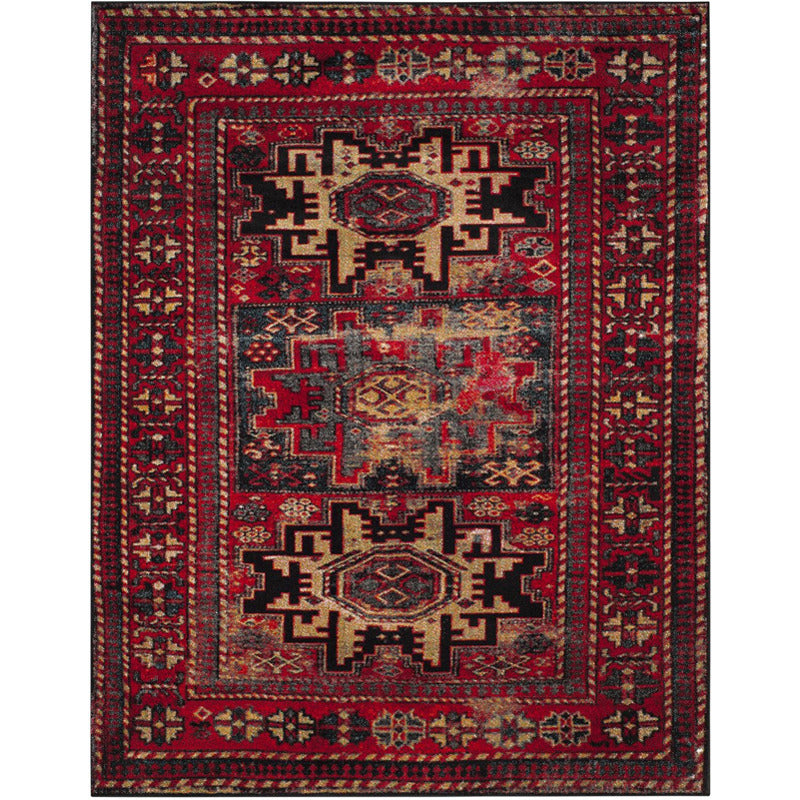 Zagros Red Area Rug_0