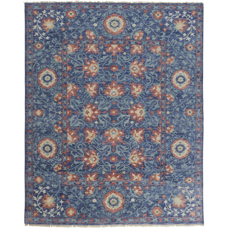 Beall Luxury Wool Ornamental Floral Area Rug_0