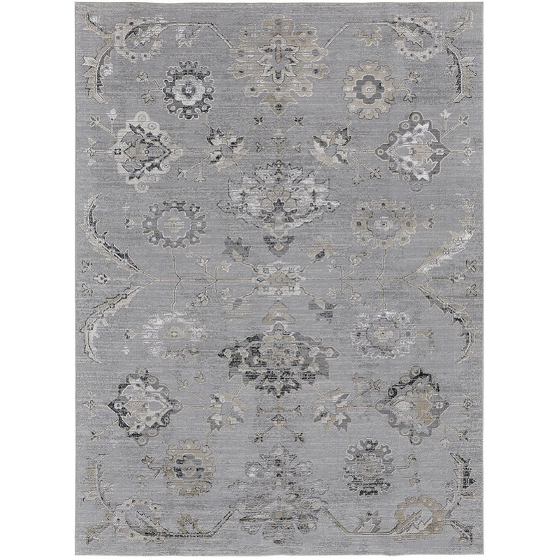 Macklaine Distressed Transitional Metallic Area Rug_0