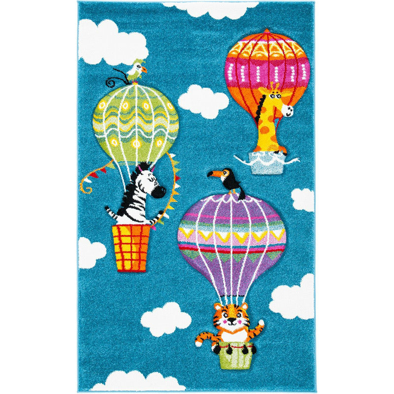 Carousel Balloons Kids Area Rug_0