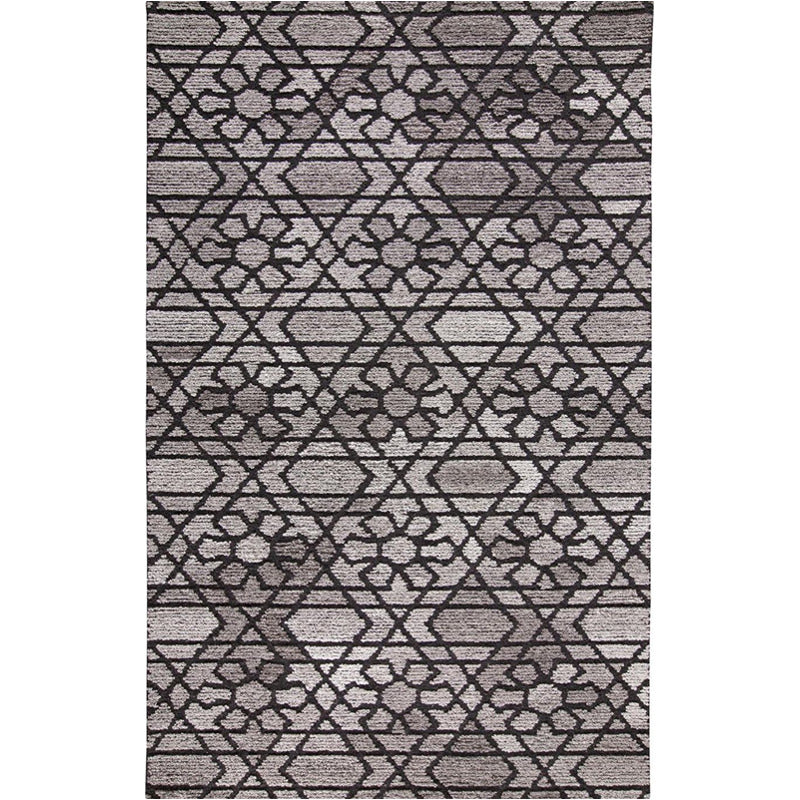 Asher Geometric Floral Wool Area Rug_0