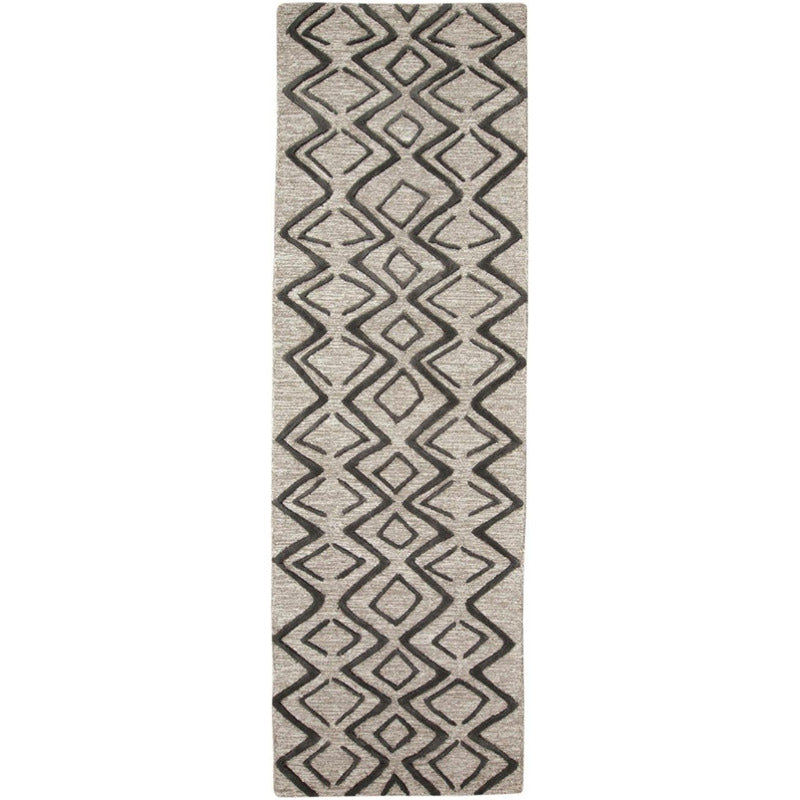 Enzo Minimalist Diamond Wool Area Rug_0