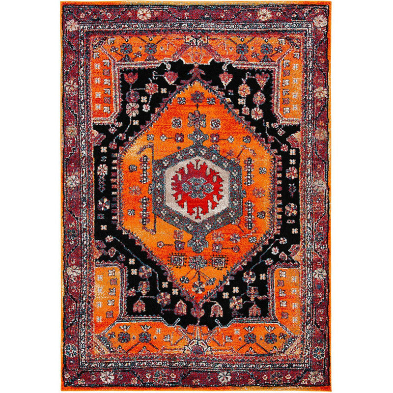 Hamadan Orange Area Rug_0