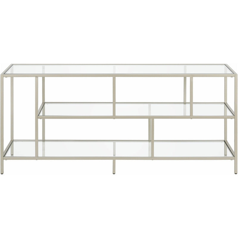 Zinnia TV Stand with Glass Shelves_0