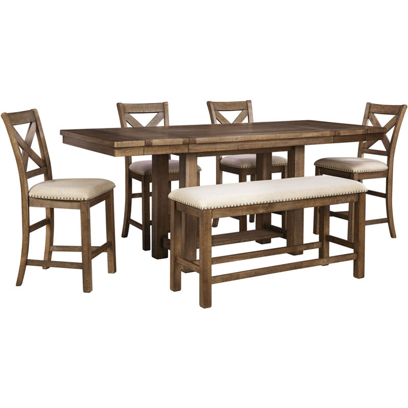 Montana 6-pc. Counter-Height Dining Set w/ Leaves_0