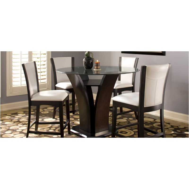 Venice 5-pc. 48" Glass Counter-Height Dining Set_0