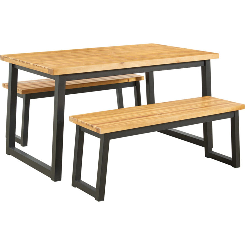 Town Wood 3-pc. Outdoor Dining Table Set_0