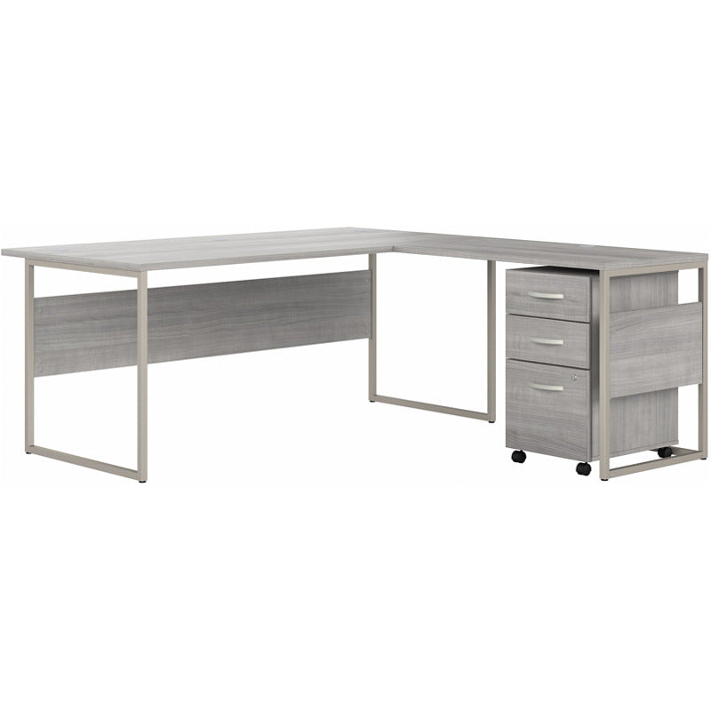 Hybrid 72W x 36D Desk with 3 Drawer Mobile File Cabinet_0