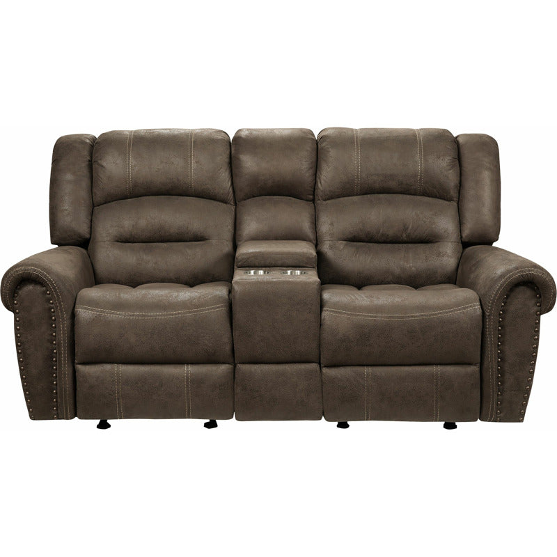 Turkish Double Glider Reclining Loveseat with Center Console_0