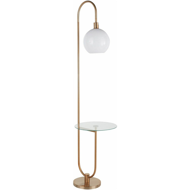 Trombone Floor Lamp with Table_0
