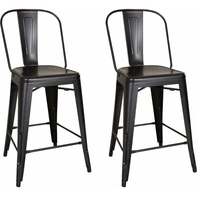 Vintage Series Bow Back Counter Stool-Set of 2_0