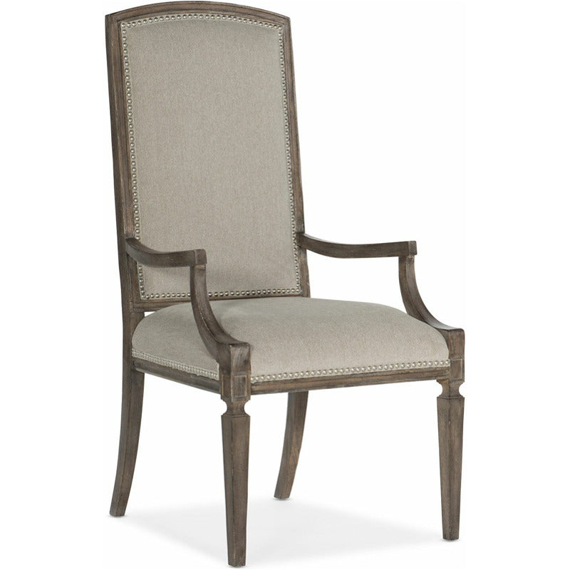 Woodlands Arched Upholstered Arm Chair - Set of 2_0