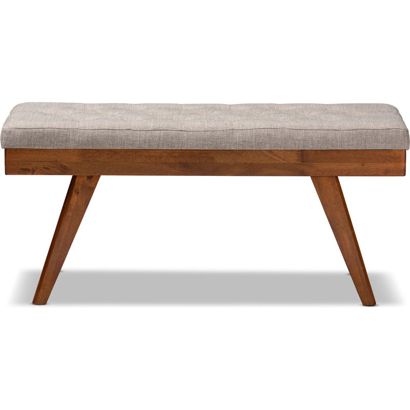 Alona Fabric Upholstered Wood Bench_0