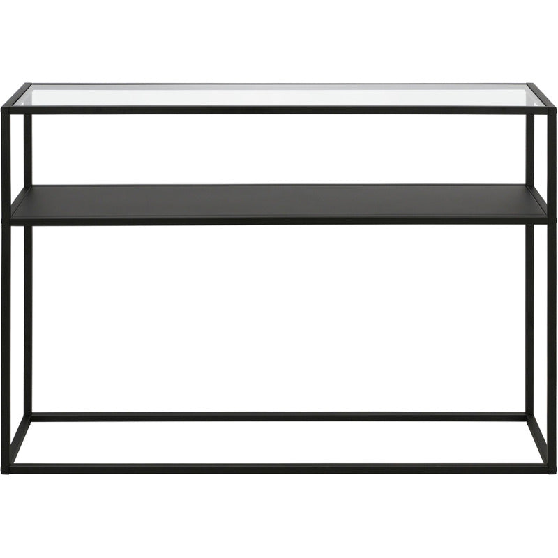 Tina Rectangular Sofa Table with Solid Metal Shelf_0