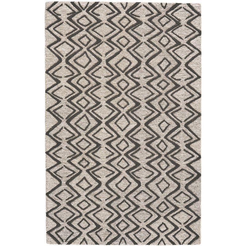 Enzo Minimalist Diamond Wool Area Rug_0