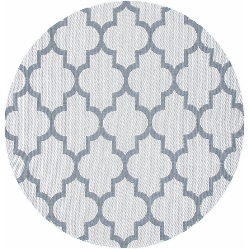 Bermuda Trellis Indoor/Outdoor Round Area Rug_0