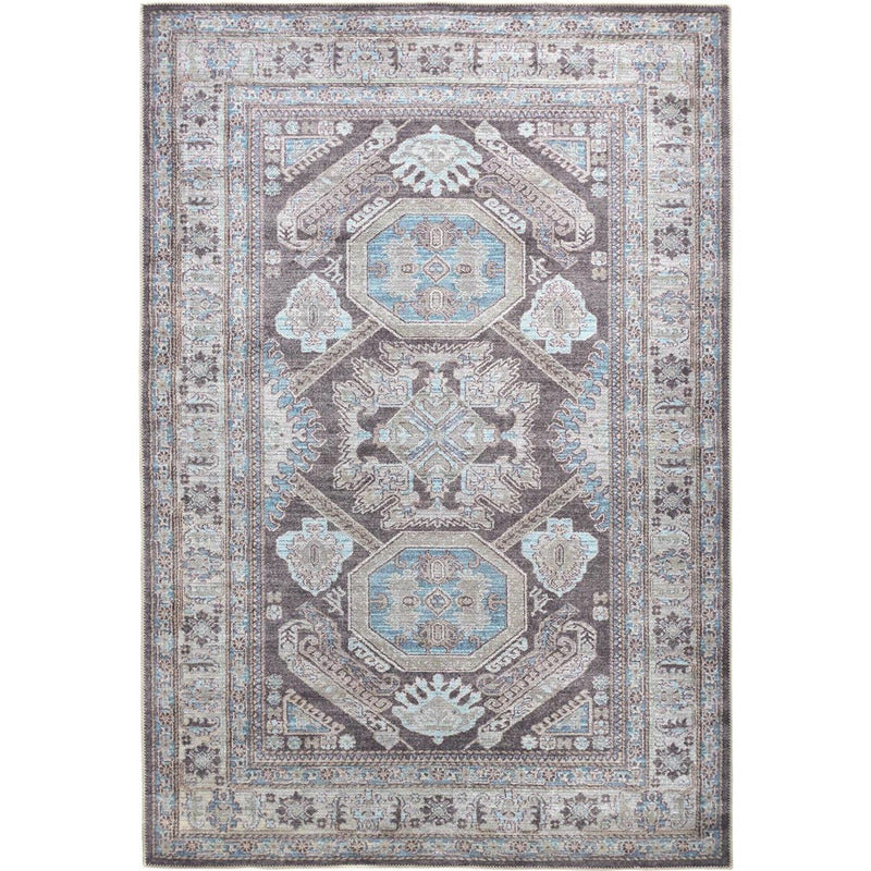 Percy Vintage Geometric Medallion Area Rug_0