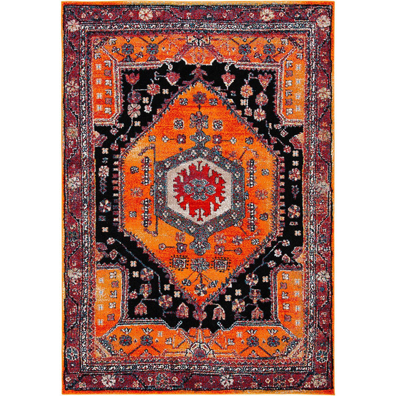 Hamadan Orange Area Rug_0