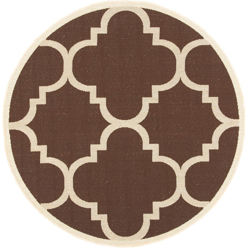 Courtyard Morocco Indoor/Outdoor Area Rug Round_0