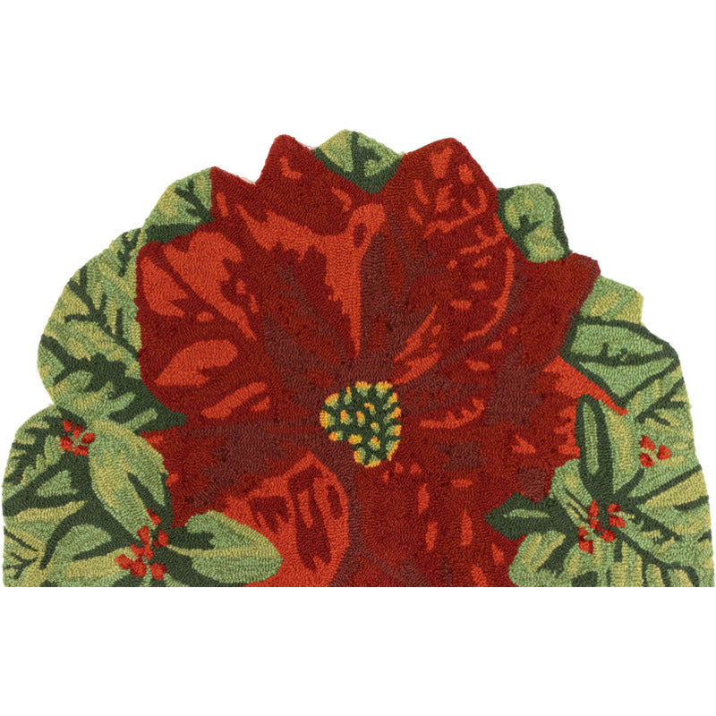 Liora Manne Poinsettia Front Porch Rug_0