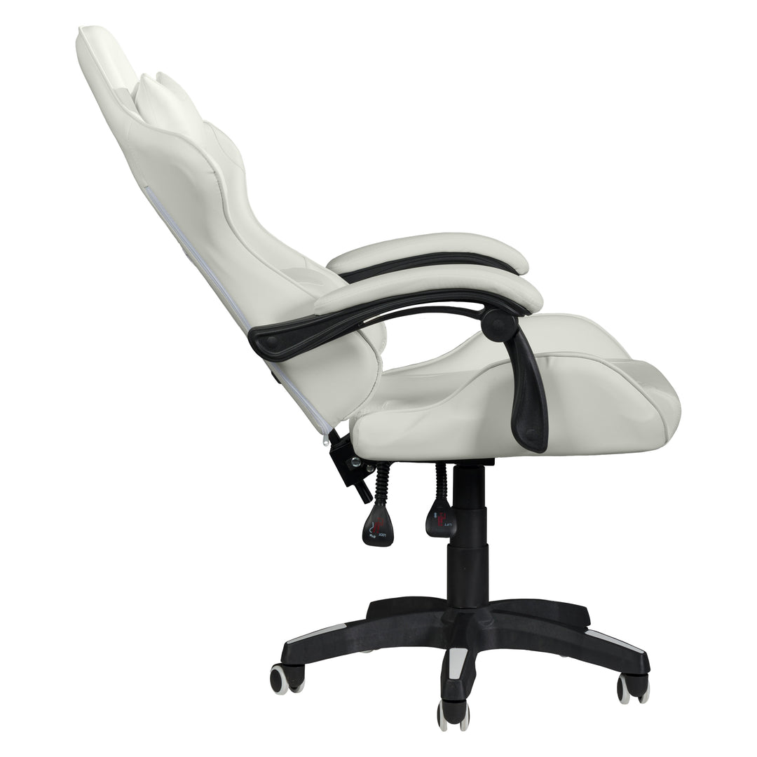 CorLiving LGY-701-G Ravagers Gaming Chair in - White_6