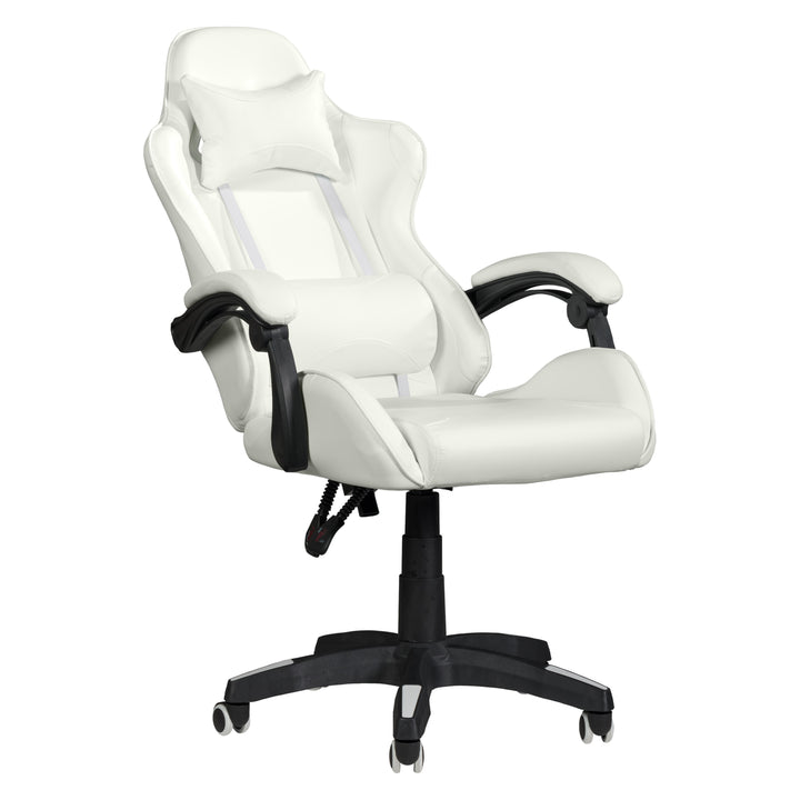 CorLiving LGY-701-G Ravagers Gaming Chair in - White_4