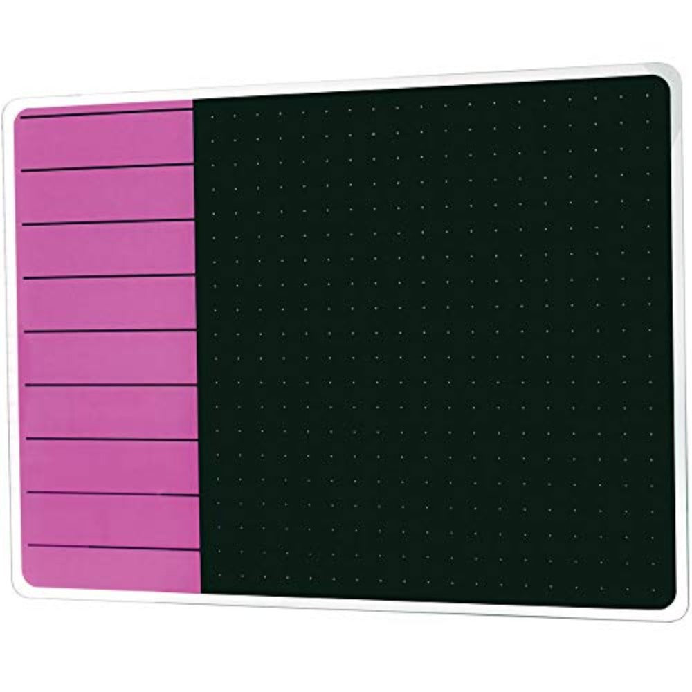 Floortex Glass Magnetic Planning Board 17" x 23" in Violet & Black - Violet_0