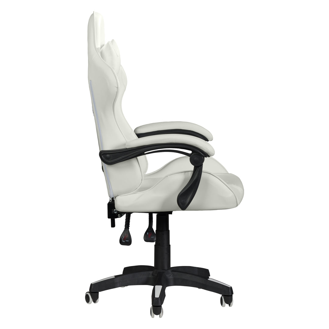 CorLiving LGY-701-G Ravagers Gaming Chair in - White_5