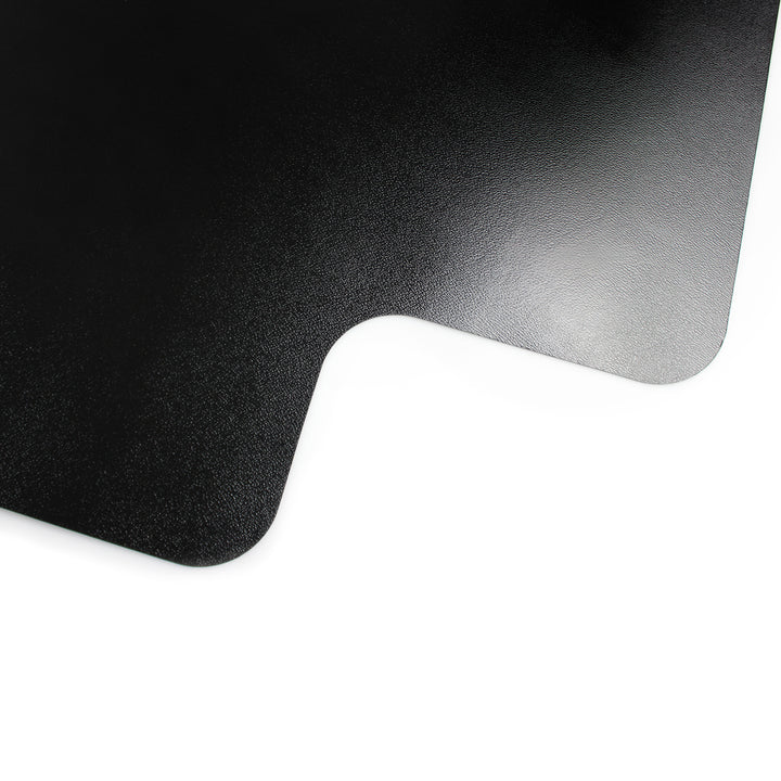 Floortex Premium Vinyl Lipped Chair Mat 48" x 60" for Hard Floor - Black_2