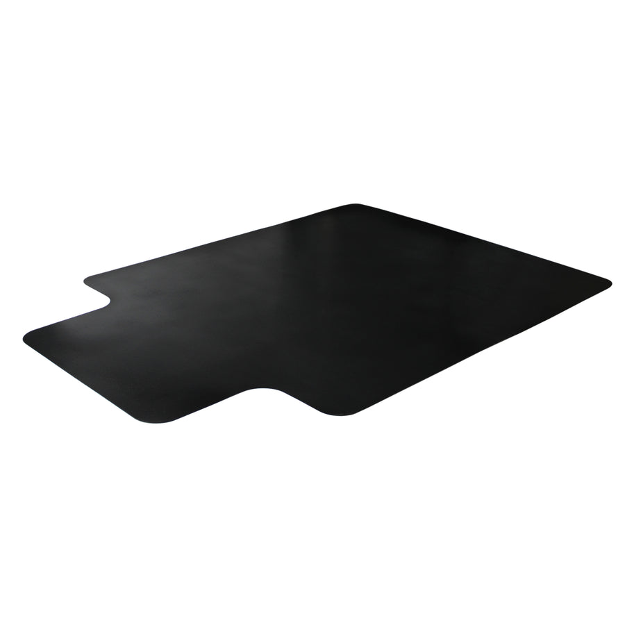 Floortex Premium Vinyl Lipped Chair Mat 36" x 48" for Carpet - Black_0
