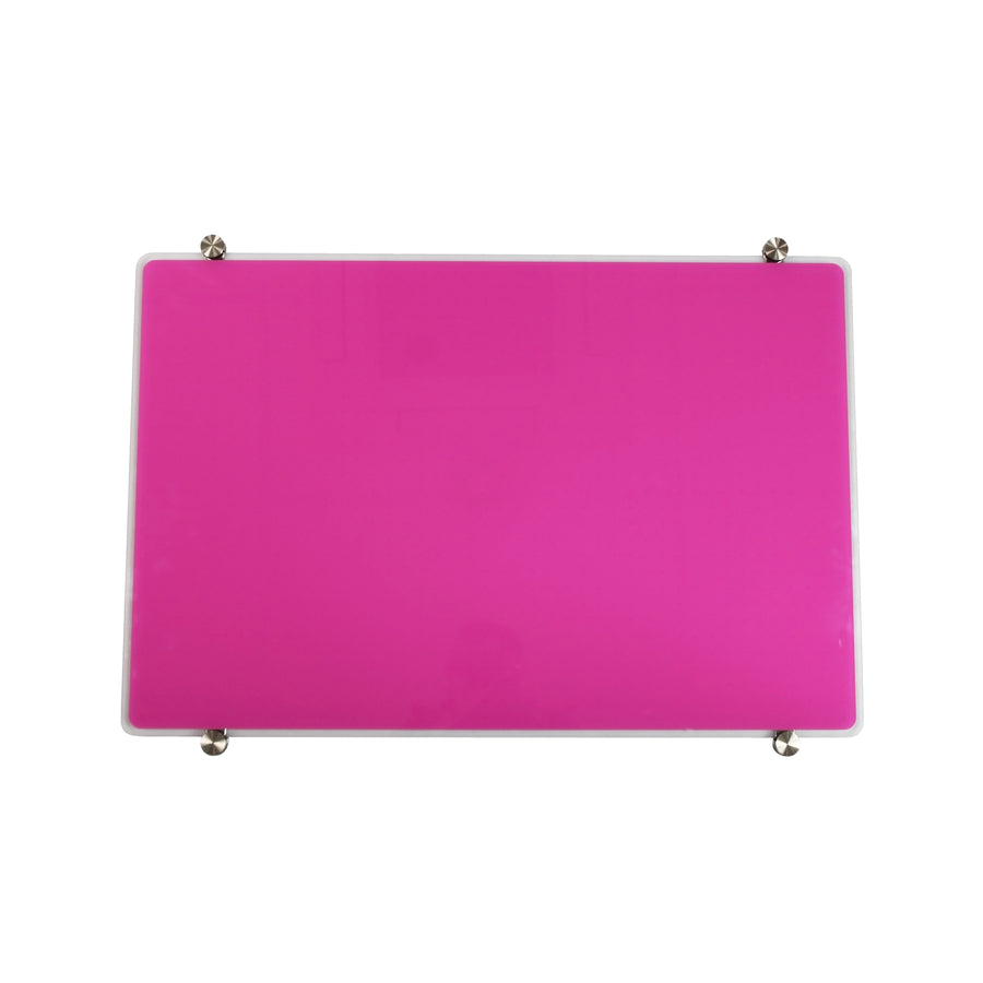 Floortex Glass Magnetic Grid Board 30" x 40" Violet - Violet_0