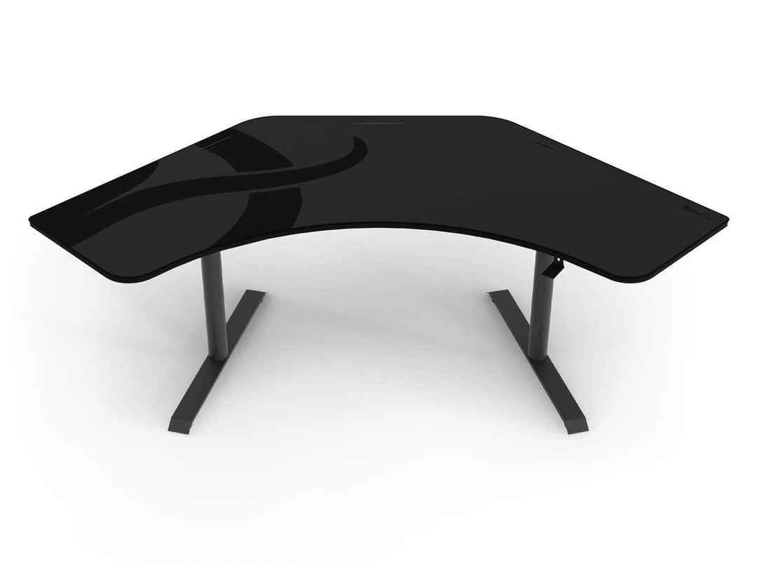 Arozzi - Arena Angelo Gaming Desk - Gun Metal_0